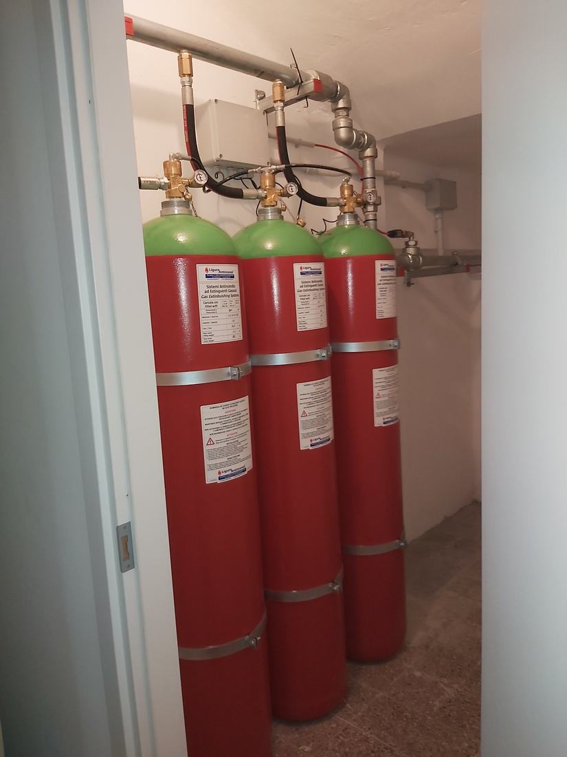 Impianto antincendio reale seguito da Ligure Antincendi